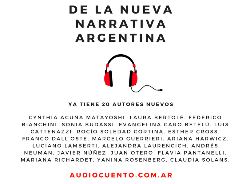 Seleccionados de Audiocuentos de la Nueva Narrativa Argentina 2017